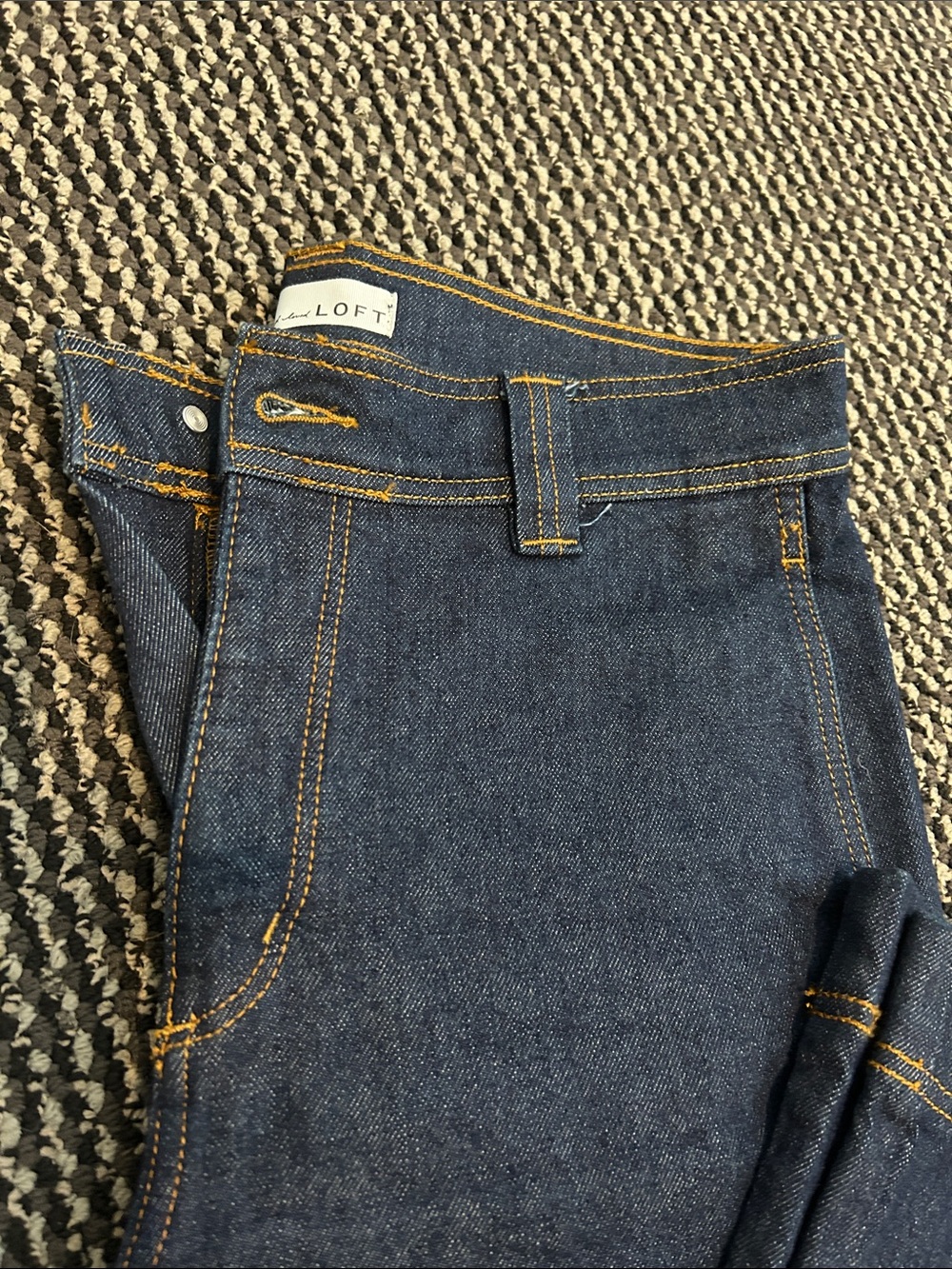 LOFT Dark Blue wideLeg Women's Jeans - Picture 2 of 7